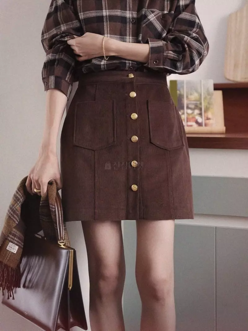 Nan - Korean Women Fashion - #thelittlethings - Corduroy Skirt - 3