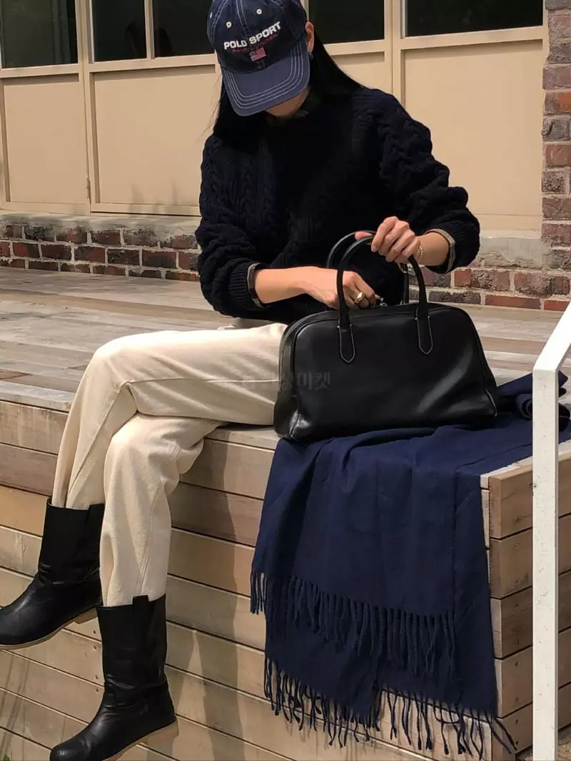 Nan - Korean Women Fashion - #womensfashion - Chelsea Twid Knit Tee - 12