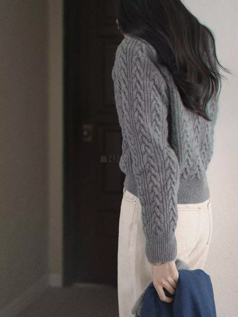 Nan - Korean Women Fashion - #womensfashion - Chelsea Twid Knit Tee - 6