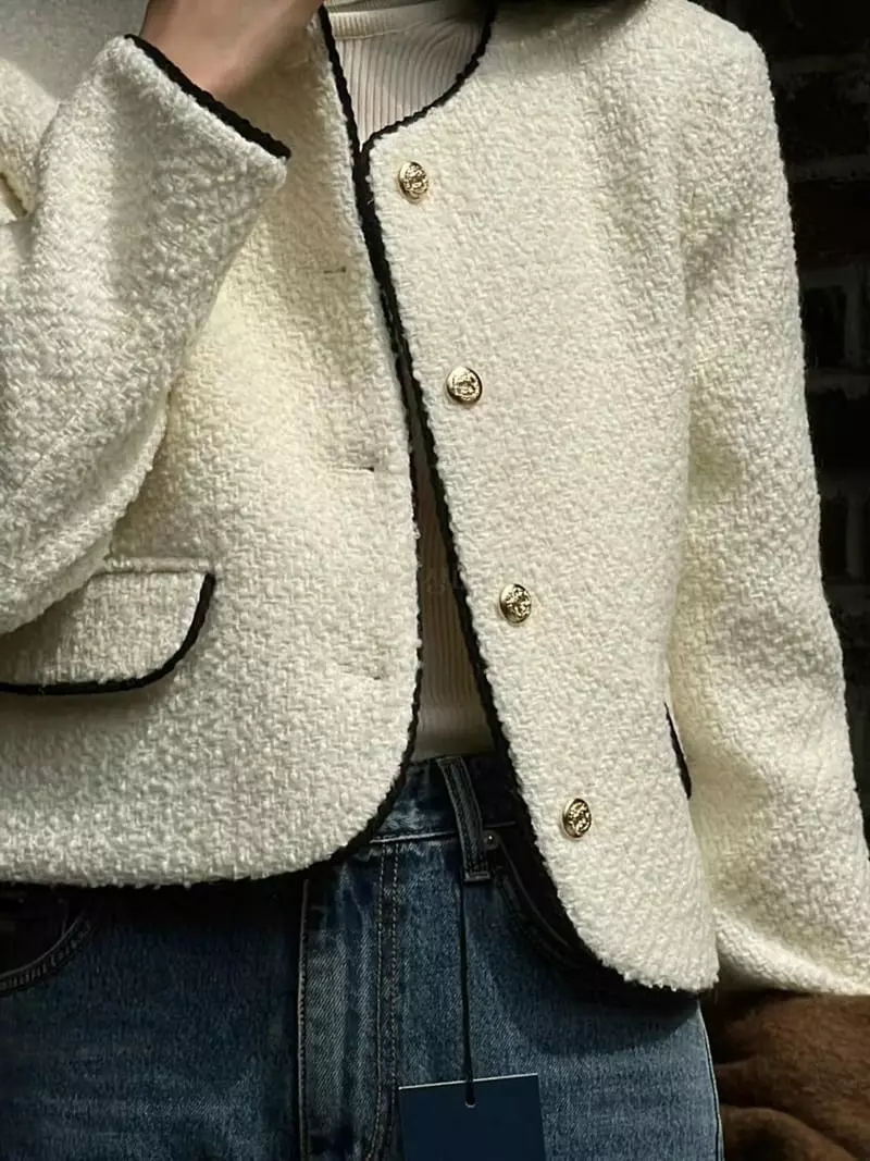Nan - Korean Women Fashion - #womensfashion - Bold Twid Jacket - 10