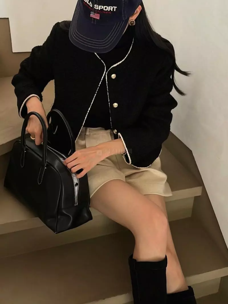 Nan - Korean Women Fashion - #womensfashion - Bold Twid Jacket - 2