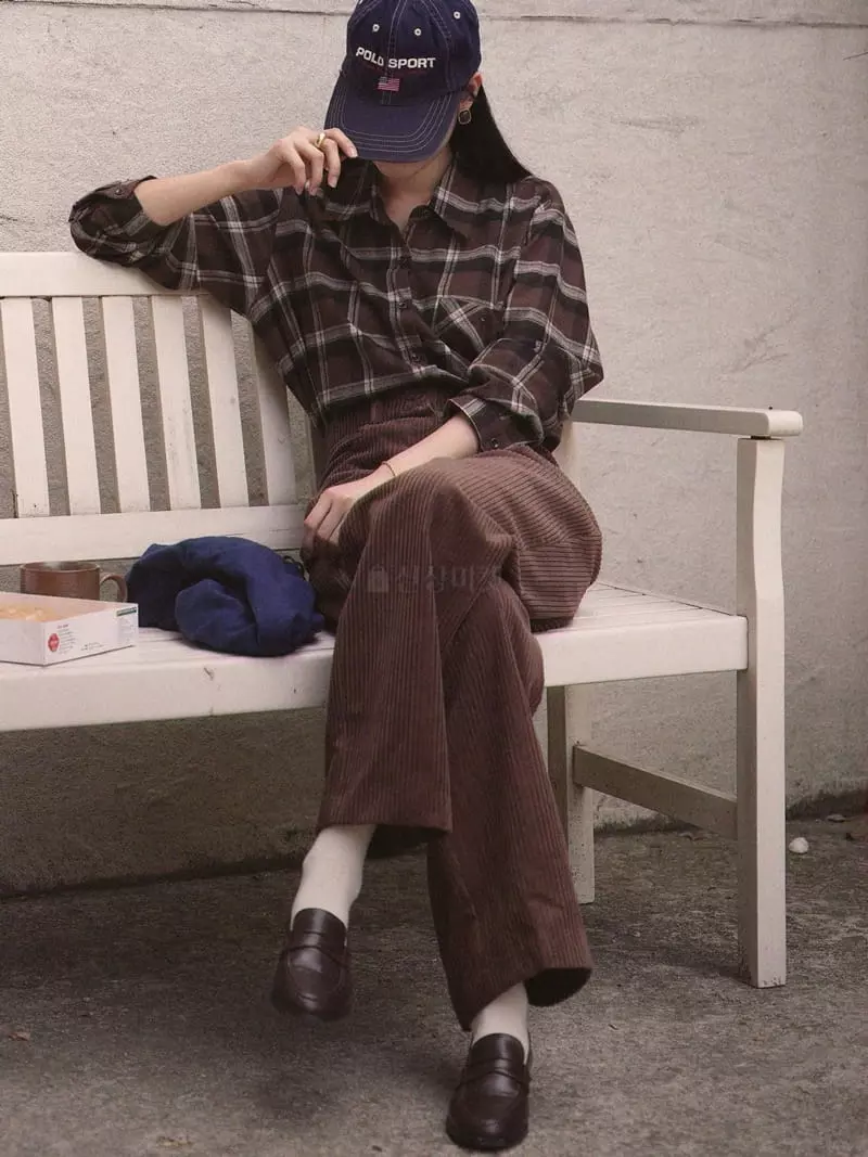 Nan - Korean Women Fashion - #womensfashion - Double Rin Check Shirt - 3