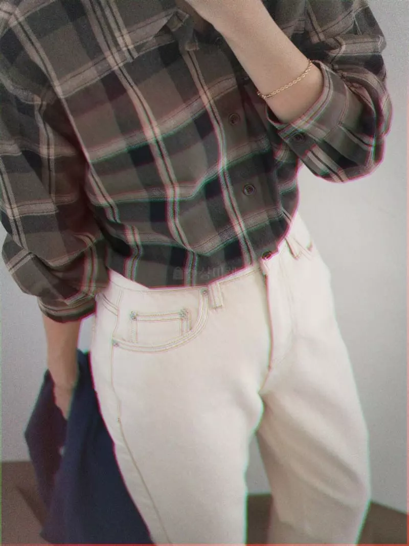 Nan - Korean Women Fashion - #womensfashion - Double Rin Check Shirt - 9