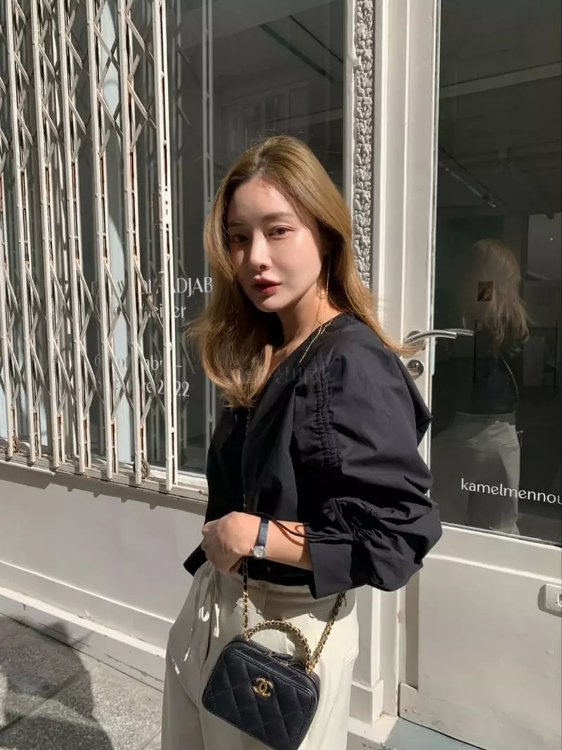 Nave - Korean Women Fashion - #momslook - String Blouse