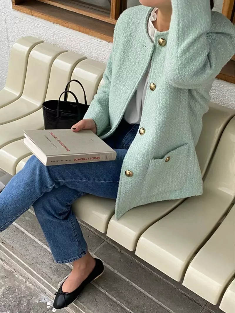Nave - Korean Women Fashion - #momslook - Lening Jacket - 9