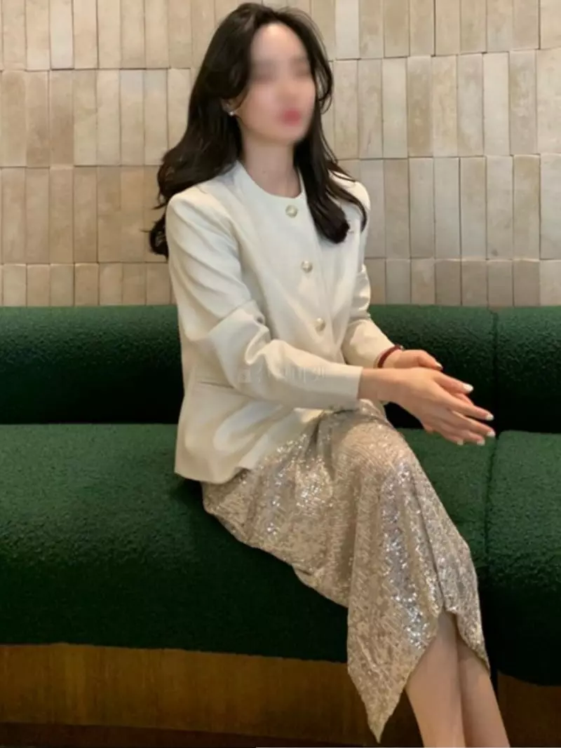 Nave - Korean Women Fashion - #vintagekidsstyle - Bling Skirt - 4