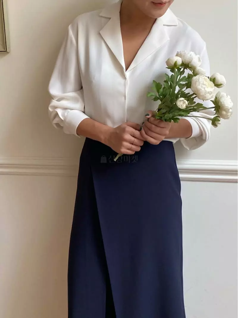 Nave - Korean Women Fashion - #romanticstyle - Sandy Blouse - 8