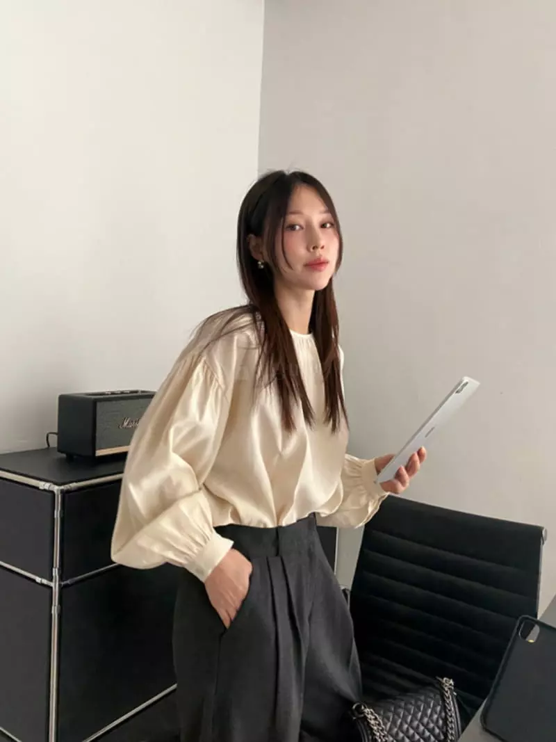 Nave - Korean Women Fashion - #romanticstyle - Bene Blouse - 4