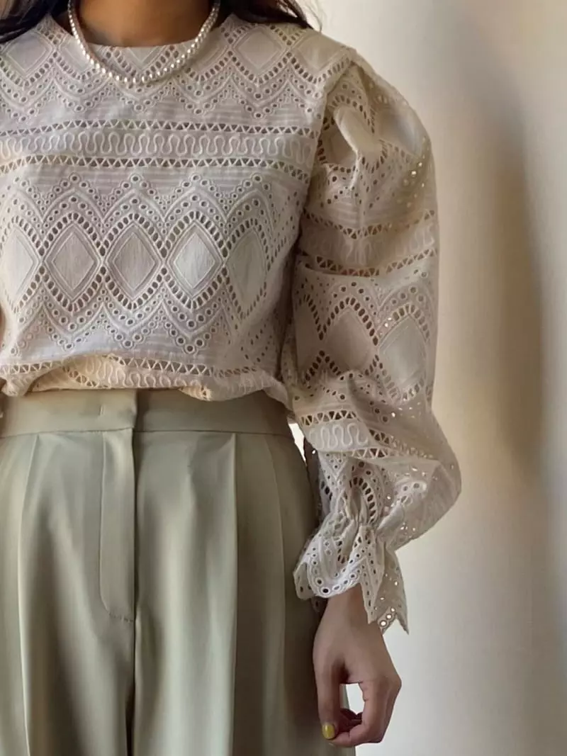Nave - Korean Women Fashion - #thatsdarling - Motive Blouse - 2