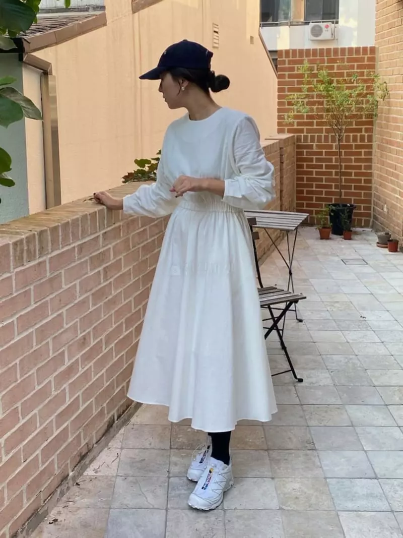 Nave - Korean Women Fashion - #vintagekidsstyle - Blan One-piece - 2