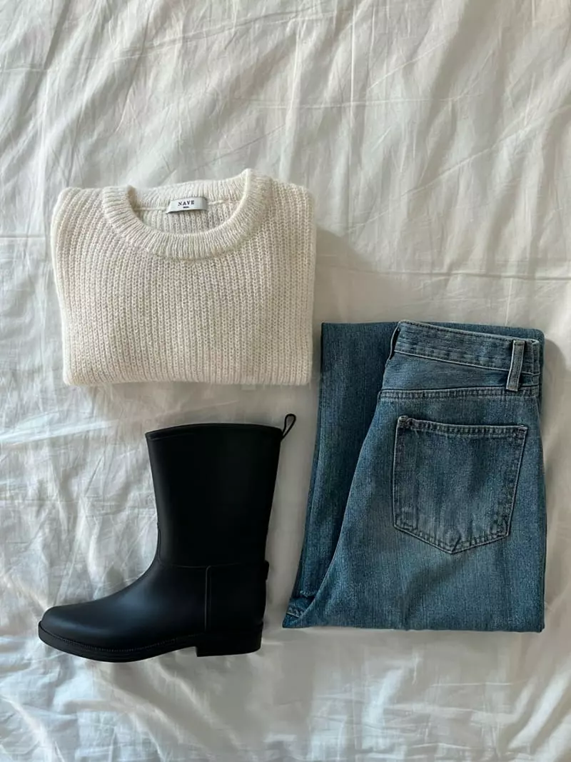 Nave - Korean Women Fashion - #womensfashion - Pastel Knit Tee - 12
