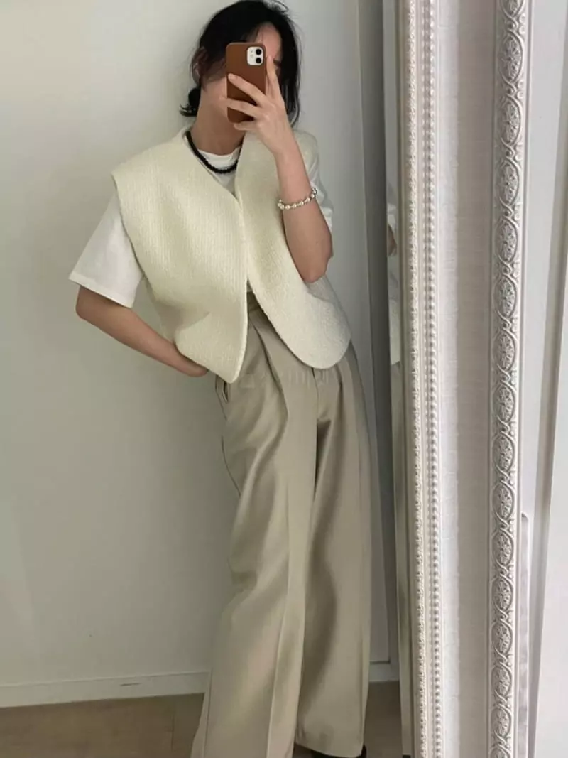 Nave - Korean Women Fashion - #womensfashion - Twid Vest - 2
