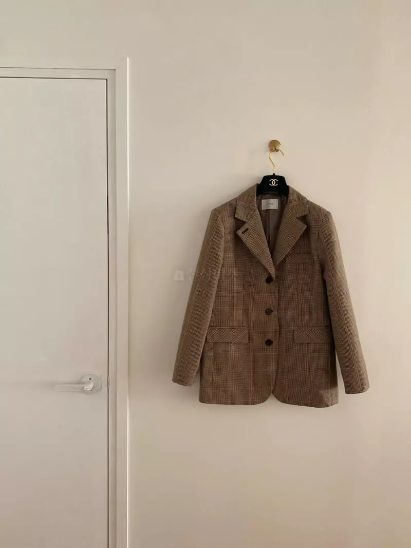 Nave - Korean Women Fashion - #womensfashion - Check Jacket - 3
