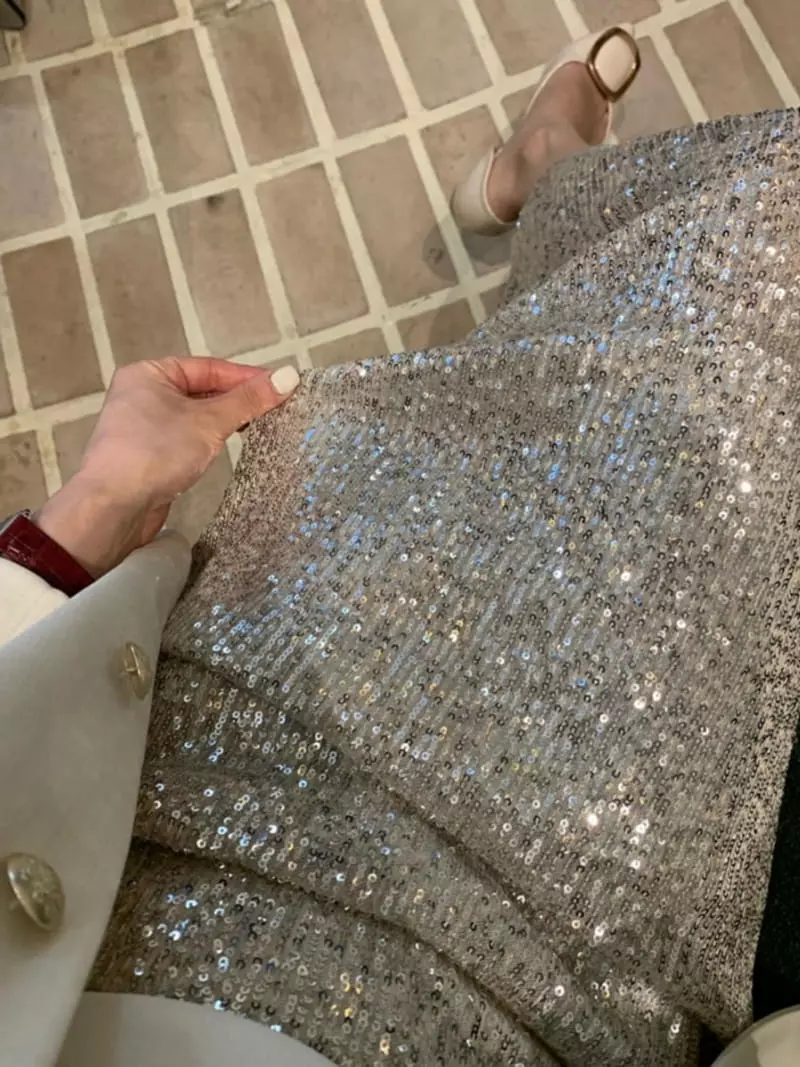 Nave - Korean Women Fashion - #womensfashion - Bling Skirt