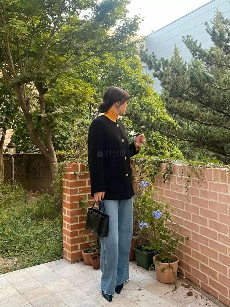 Nave - Korean Women Fashion - #momslook - Lening Jacket - 4