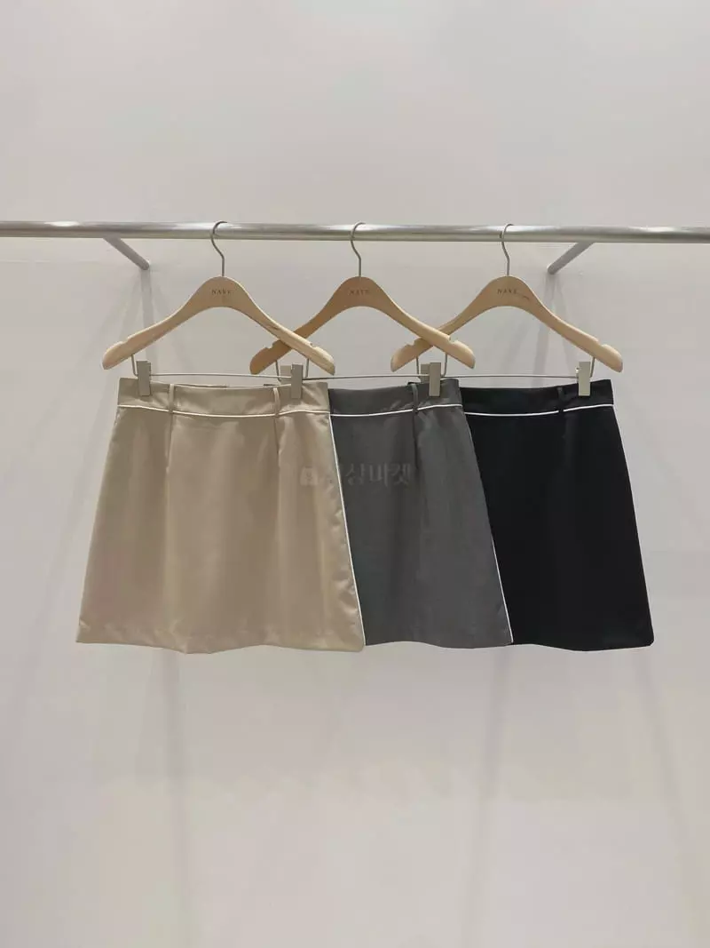 Nave - Korean Women Fashion - #momslook - Lenerd Skirt - 4