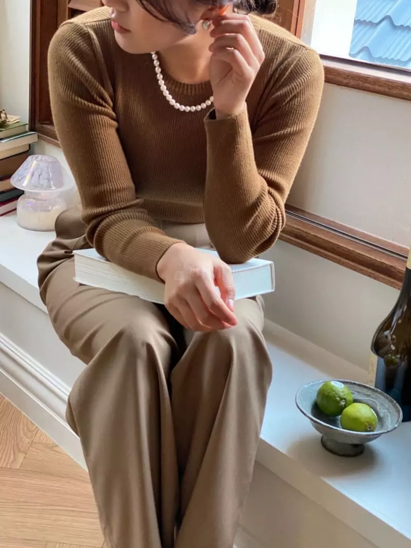 Nave - Korean Women Fashion - #momslook - Daily Knit Tee - 4