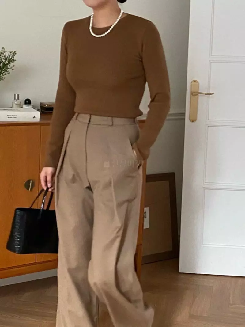 Nave - Korean Women Fashion - #womensfashion - Daily Knit Tee - 6