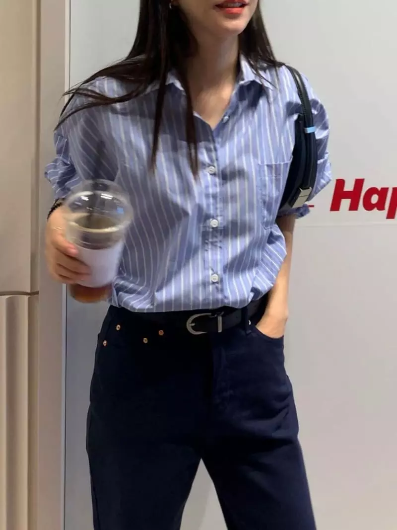 Nave - Korean Women Fashion - #womensfashion - New Stan Shirt