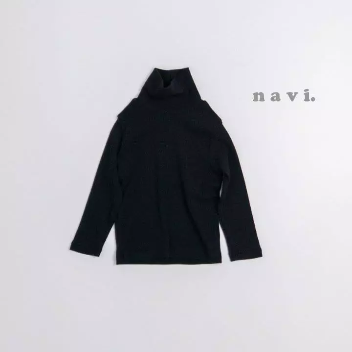 Navi - Korean Children Fashion - #magicofchildhood - Mild Turtleneck Tee - 3