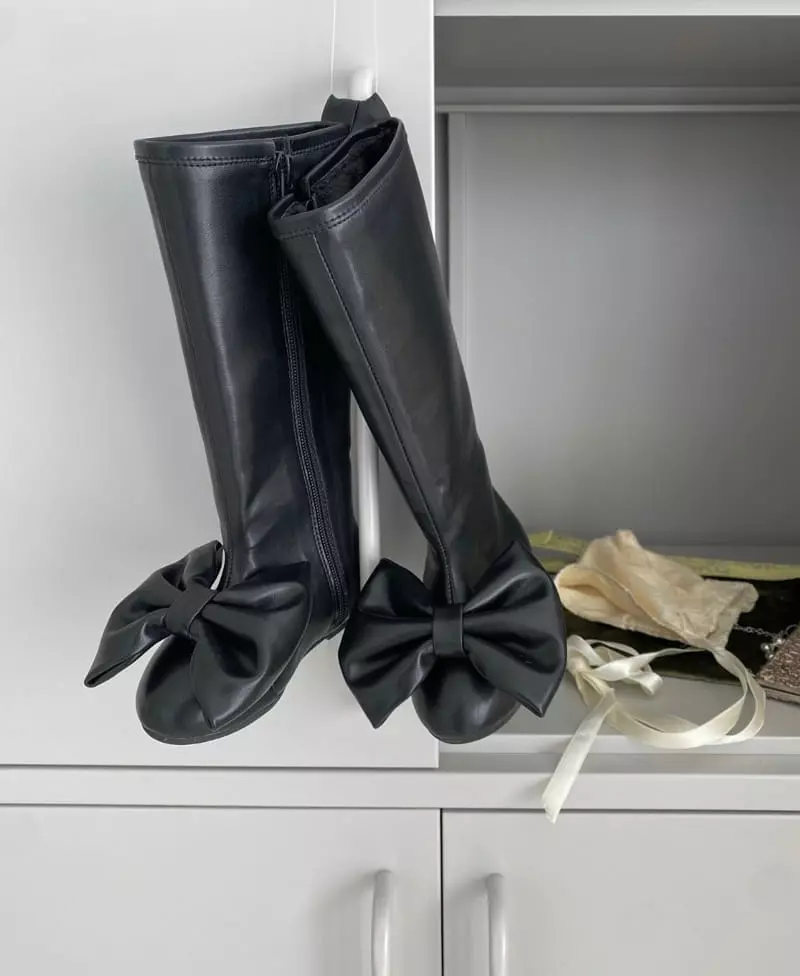 Neko - Korean Children Fashion - #toddlerclothing - NK 925 Ribbon Long Boots - 2