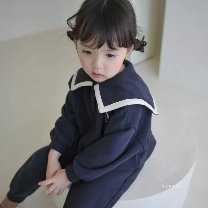 Neneru - Korean Baby Fashion - #babyboutique - Bebe French Collar Top Bottom Set - 8