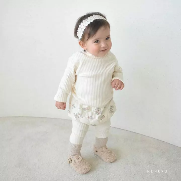 Neneru - Korean Baby Fashion - #babyfashion - Bebe Baisc Rib Turtleneck Tee