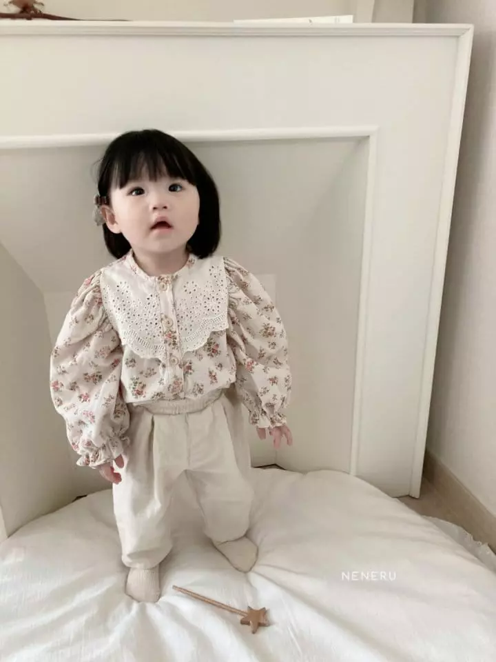 Neneru - Korean Baby Fashion - #babylifestyle - Flower Blouse