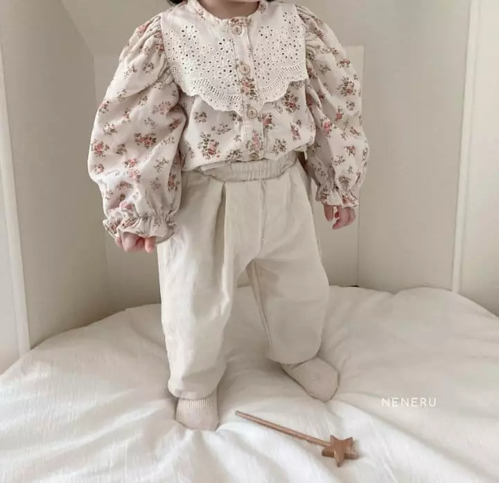 Neneru - Korean Baby Fashion - #babyoninstagram - Flower Blouse - 2