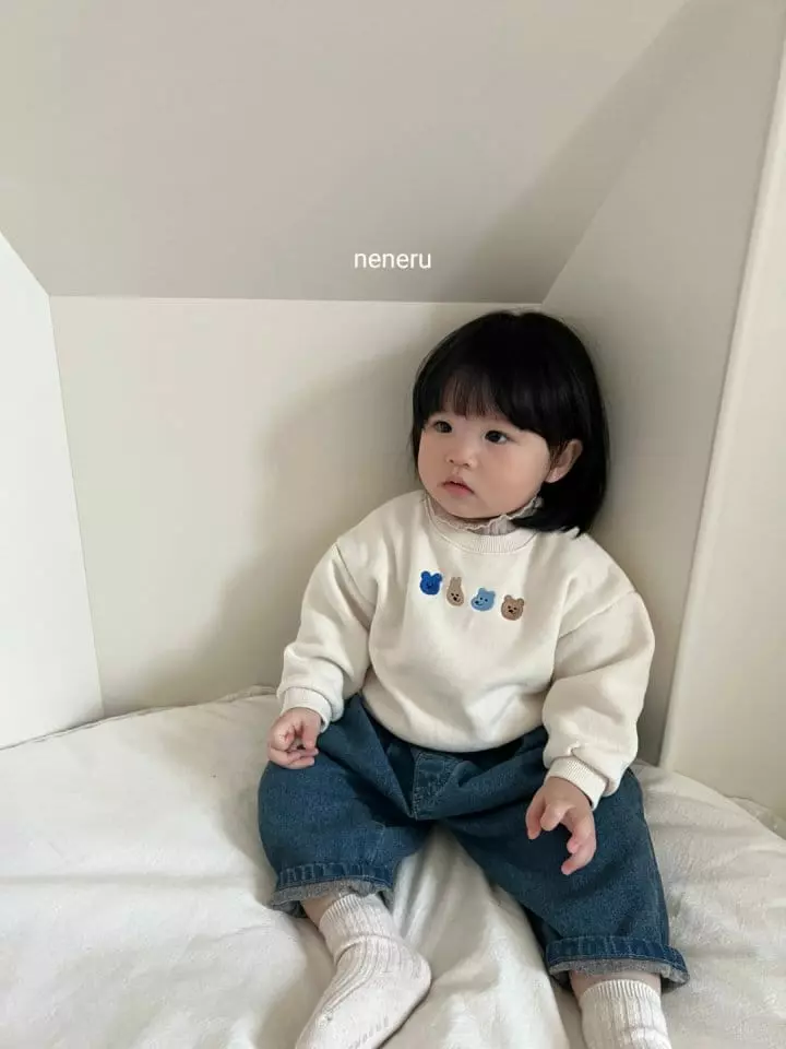 Neneru - Korean Baby Fashion - #babyootd - Color Bear Tee - 7