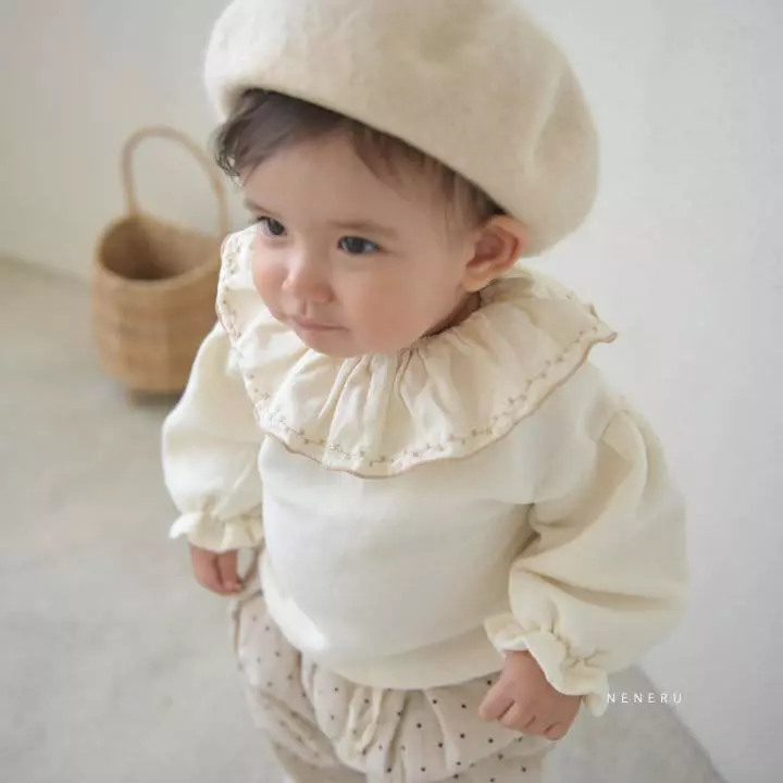 Neneru - Korean Baby Fashion - #babyootd - Bebe Dong Collar Tee - 3