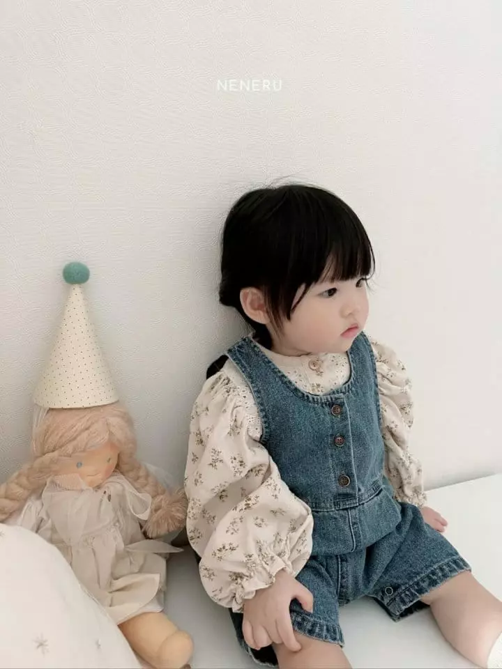 Neneru - Korean Baby Fashion - #babyootd - Flower Blouse - 3