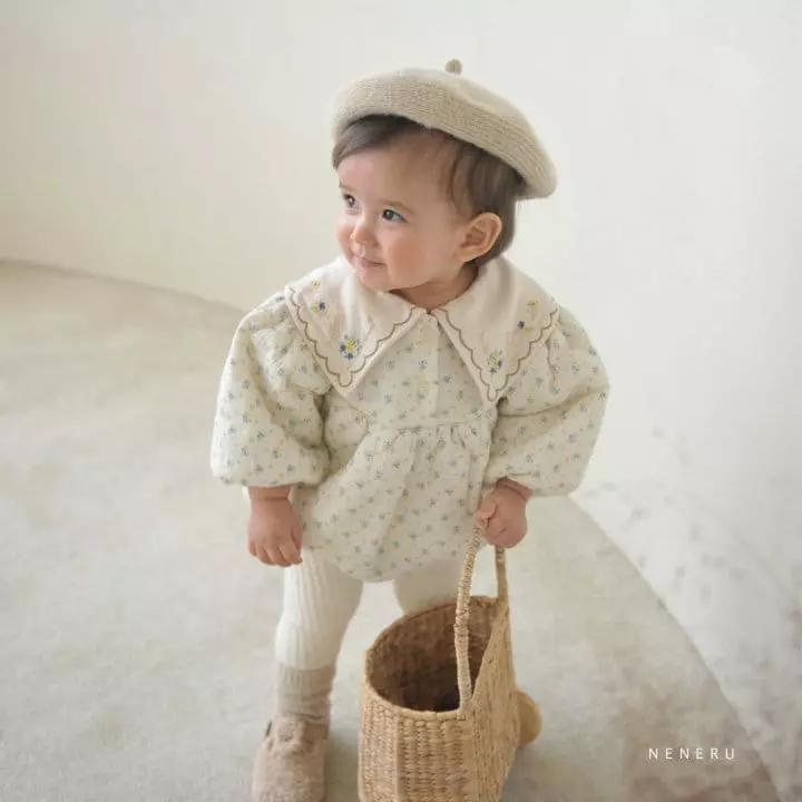 Neneru - Korean Baby Fashion - #babyoutfit - Fresh Flower Bodysuit
