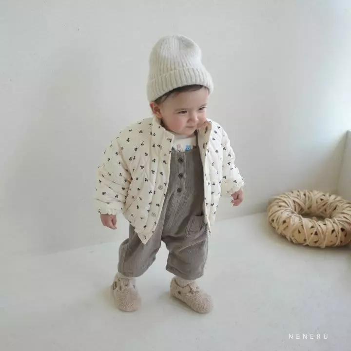 Neneru - Korean Baby Fashion - #babyoutfit - Bebe winter Cherry Padding Jacket - 7