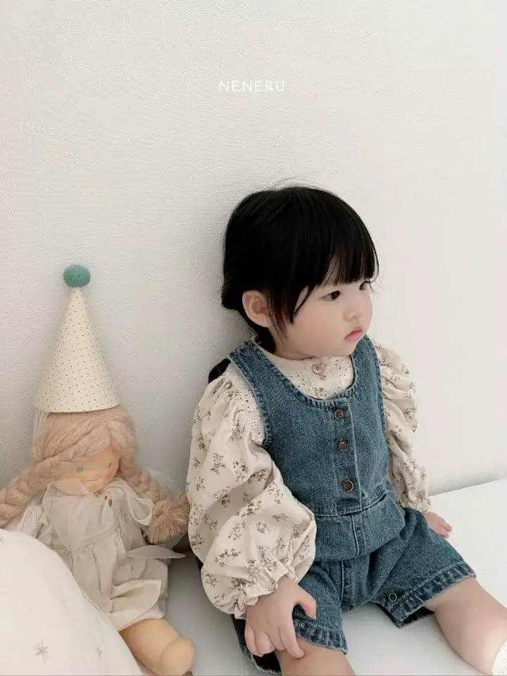 Neneru - Korean Baby Fashion - #babyootd - Flower Blouse - 4