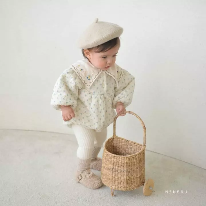 Neneru - Korean Baby Fashion - #onlinebabyboutique - Fresh Flower Bodysuit - 4