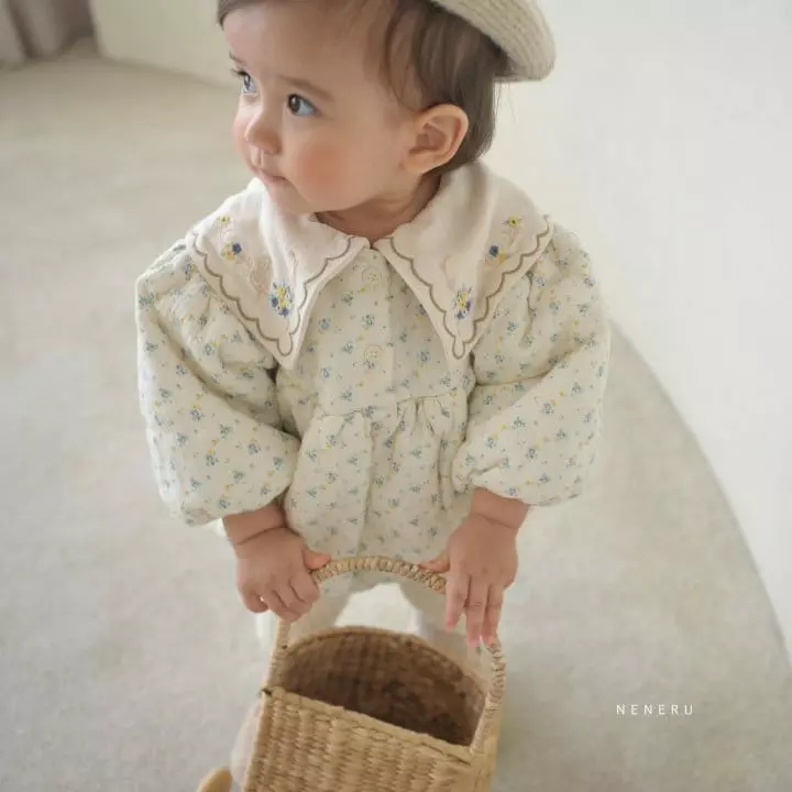 Neneru - Korean Baby Fashion - #smilingbaby - Fresh Flower Bodysuit - 5