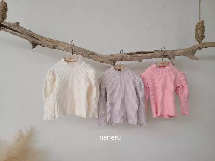 Neneru - Korean Children Fashion - #childofig - Kid Puff Rib Tee - 6