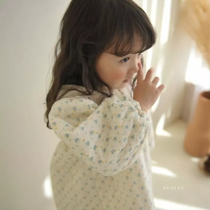 Neneru - Korean Children Fashion - #stylishchildhood - Fresh Flower One-piece - 4