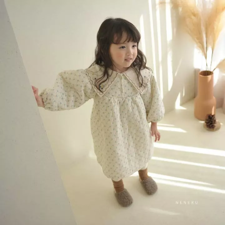 Neneru - Korean Children Fashion - #childrensboutique - Fresh Flower One-piece - 5