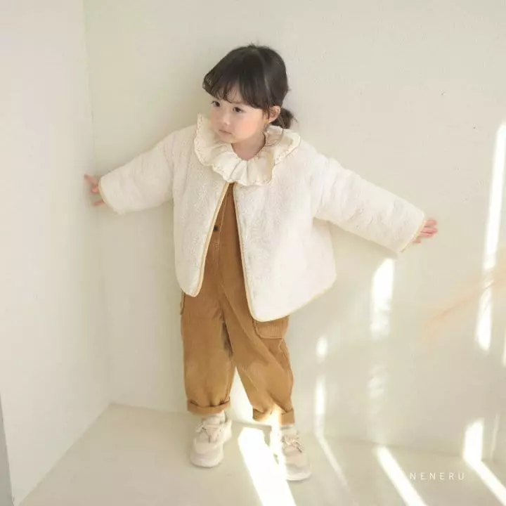 Neneru - Korean Children Fashion - #childrensboutique - Reversible Boa Jacket