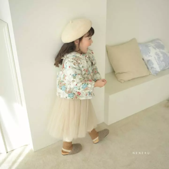 Neneru - Korean Children Fashion - #discoveringself - Adell Flower Padding - 2
