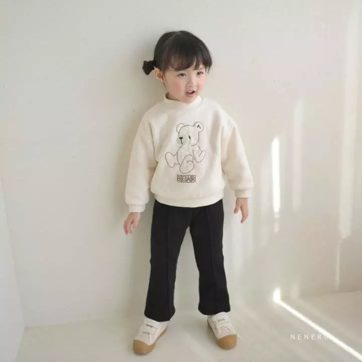 Neneru - Korean Children Fashion - #fashionkids - Line Bear Tee - 2