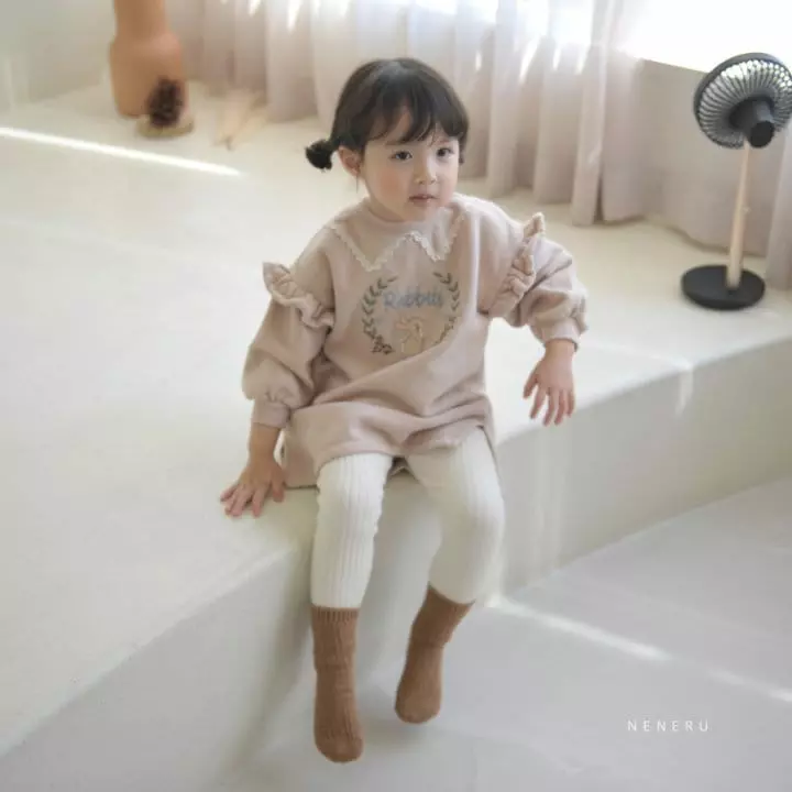 Neneru - Korean Children Fashion - #kidsshorts - Rib Leggings - 2