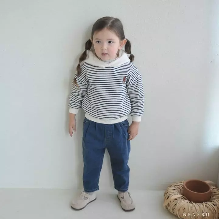 Neneru - Korean Children Fashion - #kidsshorts - Ribbon Hoody Tee - 6