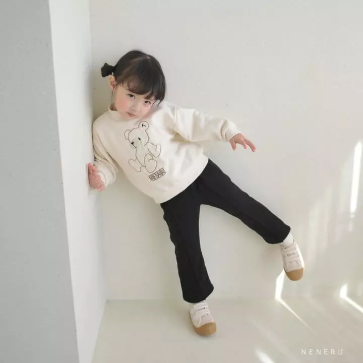 Neneru - Korean Children Fashion - #kidsshorts - Line Bear Tee - 3