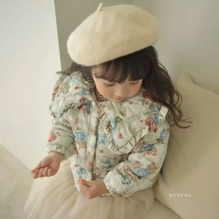 Neneru - Korean Children Fashion - #fashionkids - Adell Flower Padding - 4