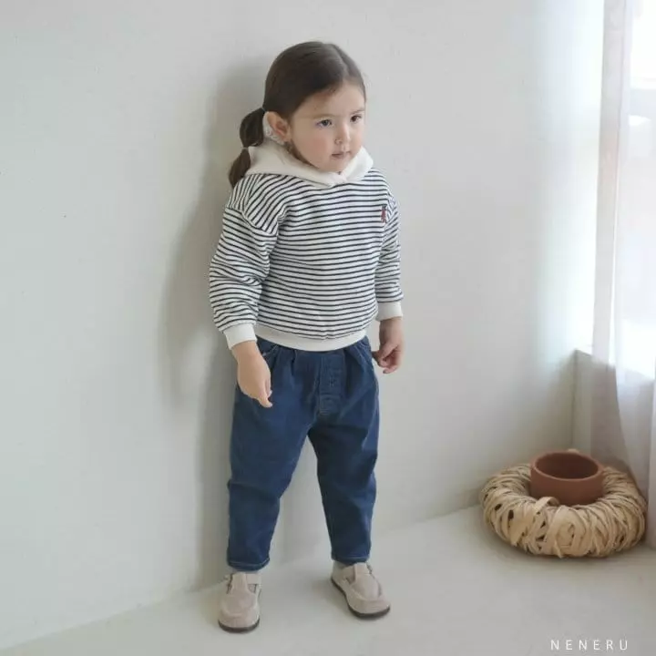 Neneru - Korean Children Fashion - #kidsstore - Ribbon Hoody Tee - 7