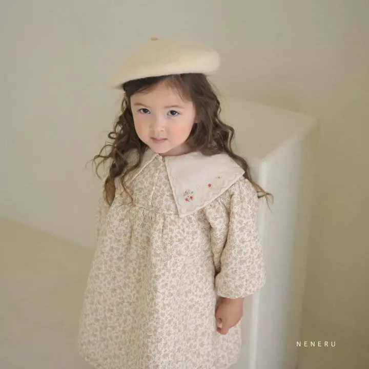 Neneru - Korean Children Fashion - #kidsstore - Fresh Flower One-piece - 10