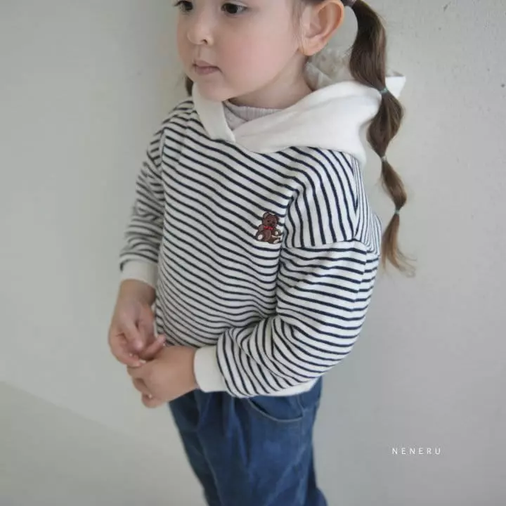 Neneru - Korean Children Fashion - #kidzfashiontrend - Ribbon Hoody Tee - 8